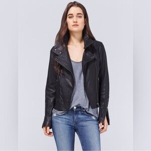 MACKAGE FOR ARITZIA BLACK LEATHER JACKET SIZE XS